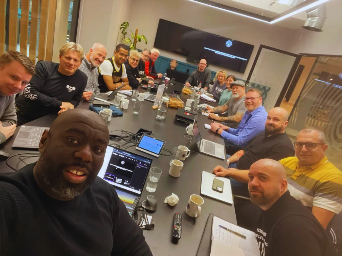 Growth Network members around the boardroom table at a quarterly mastermind